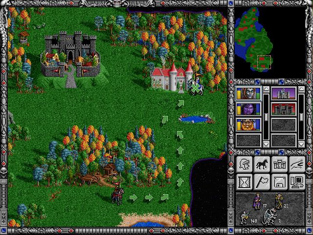 Герои меча и магии 2 - Перемещение по локации Герои меча и магии 2 - Перемещение по локации