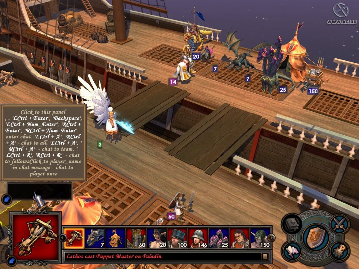 Герои меча и магии 5 - Бой на корабле Герои меча и магии 5 - Бой на корабле