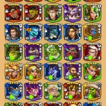 Friends and Dragons - Казармы, список героев игрока