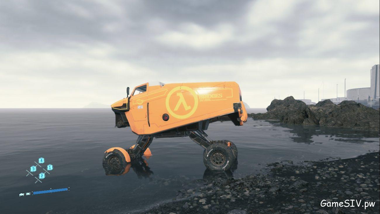 Death Stranding - Грузовик с логотипом Half-Llife