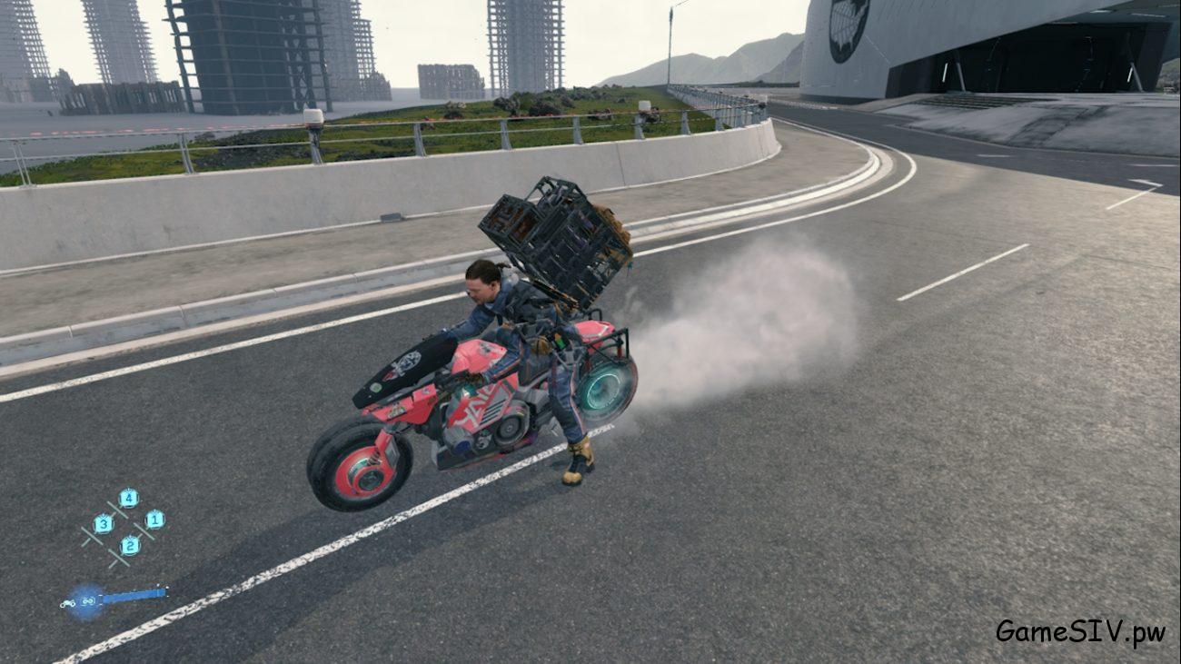 Death Stranding - Мотоцикл в стиле Киберпанк 2077 (Яйба Кусанаги)